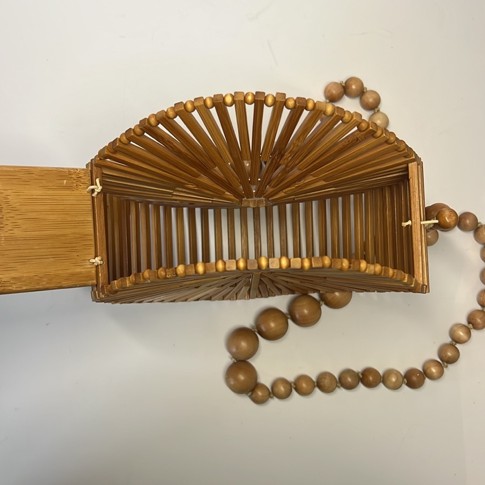 Cult Gaia Luna Natural Bamboo Bag - Picture 4 of 7